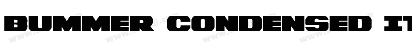 Bummer Condensed Ita字体转换